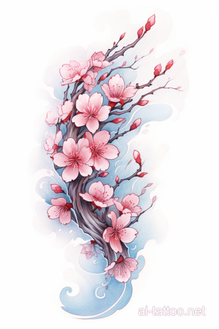  AI Cherry Blossom Tattoo Ideas 3